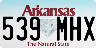 AR license plate 539MHX