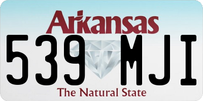 AR license plate 539MJI