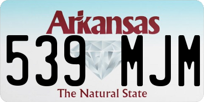 AR license plate 539MJM