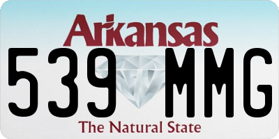 AR license plate 539MMG