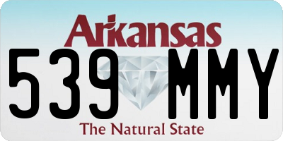 AR license plate 539MMY