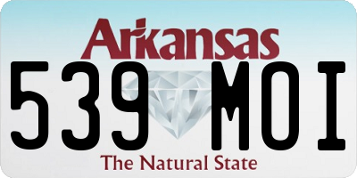 AR license plate 539MOI