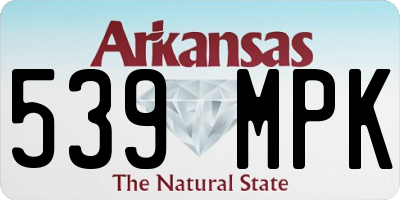 AR license plate 539MPK