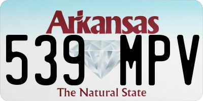 AR license plate 539MPV
