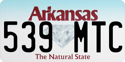 AR license plate 539MTC
