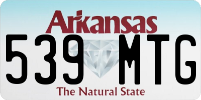 AR license plate 539MTG