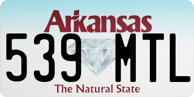 AR license plate 539MTL