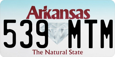 AR license plate 539MTM