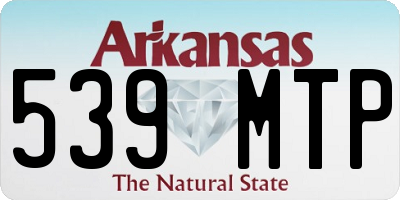 AR license plate 539MTP