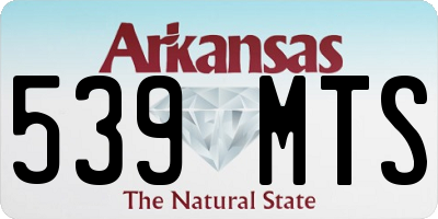 AR license plate 539MTS