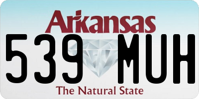 AR license plate 539MUH