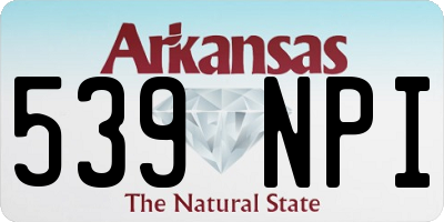 AR license plate 539NPI