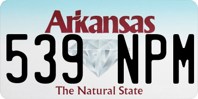 AR license plate 539NPM
