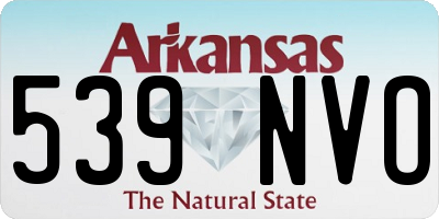 AR license plate 539NVO