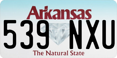 AR license plate 539NXU