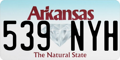 AR license plate 539NYH