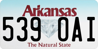 AR license plate 539OAI