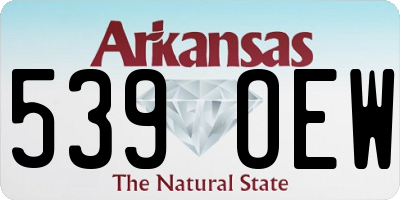 AR license plate 539OEW