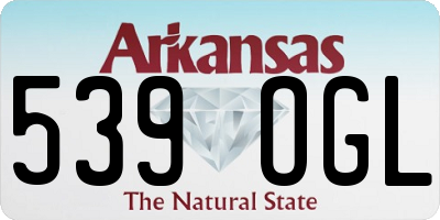 AR license plate 539OGL
