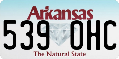 AR license plate 539OHC