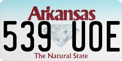 AR license plate 539UOE