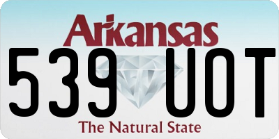 AR license plate 539UOT