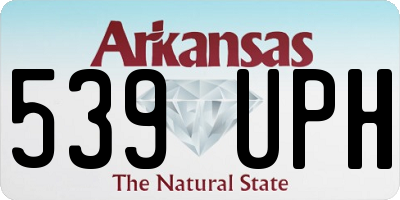 AR license plate 539UPH