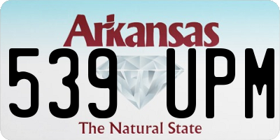 AR license plate 539UPM