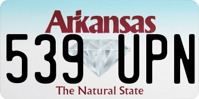 AR license plate 539UPN