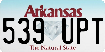 AR license plate 539UPT
