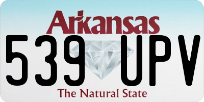 AR license plate 539UPV