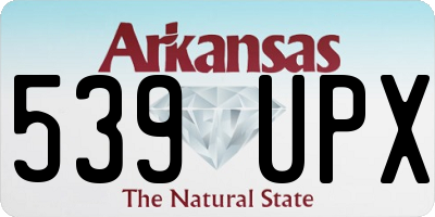 AR license plate 539UPX