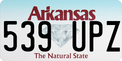 AR license plate 539UPZ