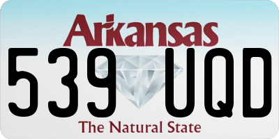 AR license plate 539UQD