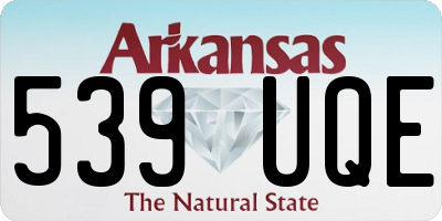 AR license plate 539UQE