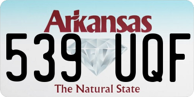 AR license plate 539UQF