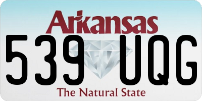 AR license plate 539UQG
