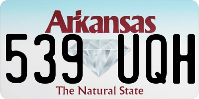 AR license plate 539UQH