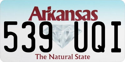 AR license plate 539UQI