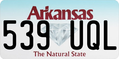 AR license plate 539UQL