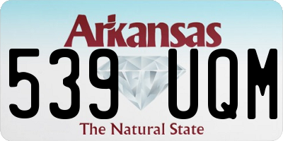 AR license plate 539UQM