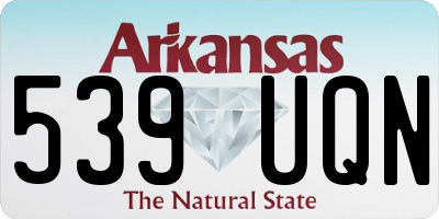 AR license plate 539UQN