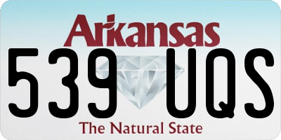AR license plate 539UQS