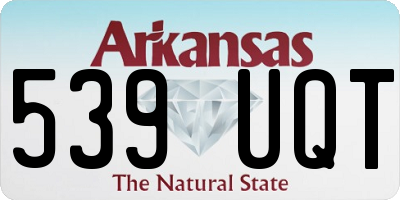 AR license plate 539UQT