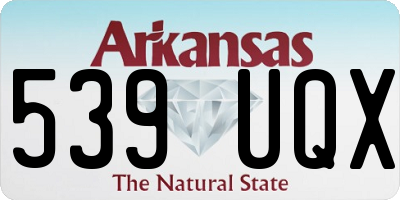 AR license plate 539UQX