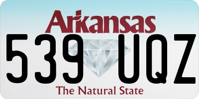 AR license plate 539UQZ