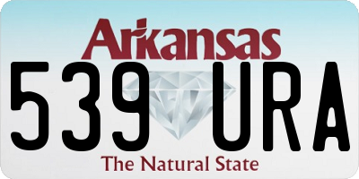 AR license plate 539URA
