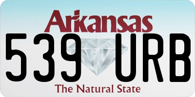 AR license plate 539URB