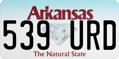 AR license plate 539URD