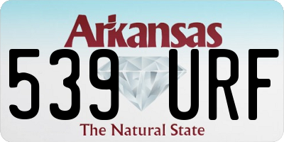 AR license plate 539URF
